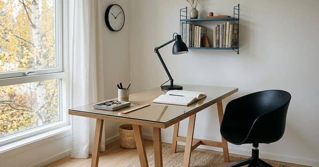 Skandinavisches Homeoffice: 10 Stücke für dunkle Monate