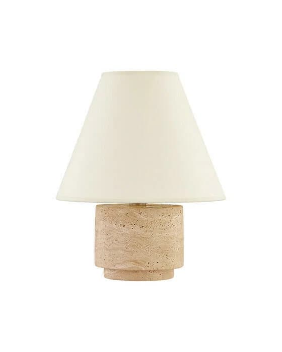 Bronte Tischlampe aus Naturstein