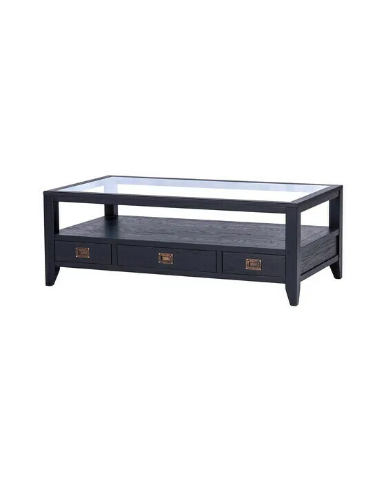 Martino Couchtisch Glasplatte Iconic Black