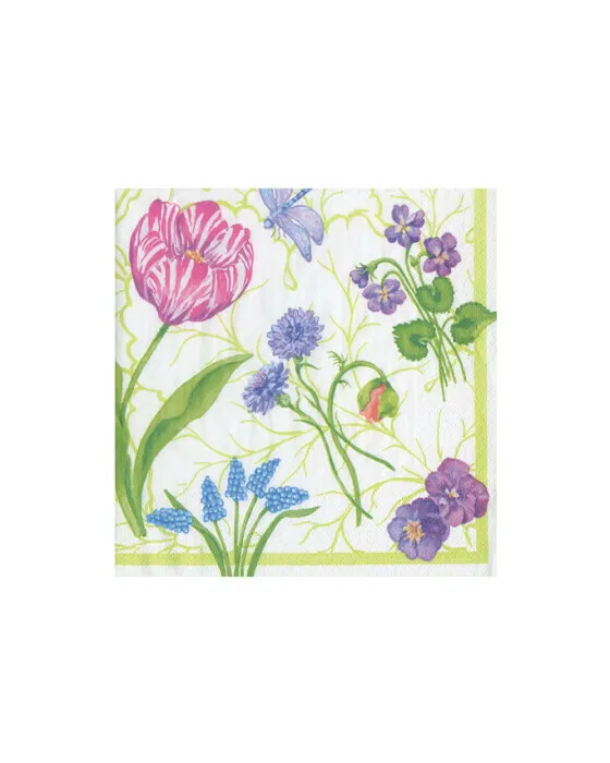 Floral Majolica Servietten 20er-Pack