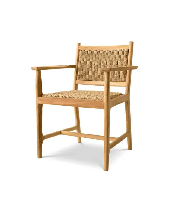 Pivetti-Armlehnstuhl Natural Teak