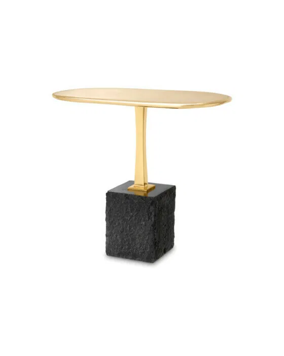 Kayan Side Table Polished Brass