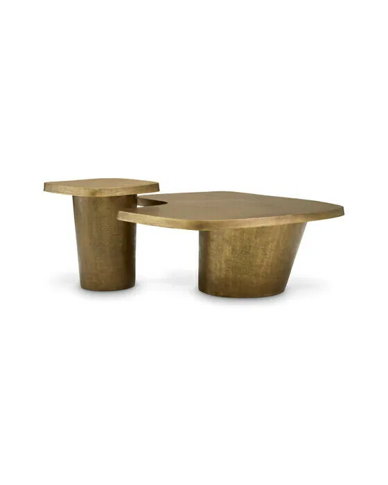 Pierro Coffee Table Vintage Brass Set of 2