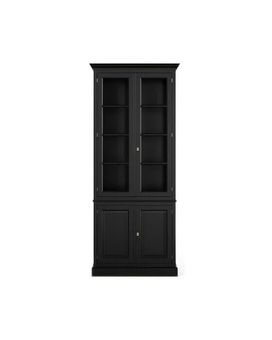 Nantucket Vitrinenschrank Modern Black