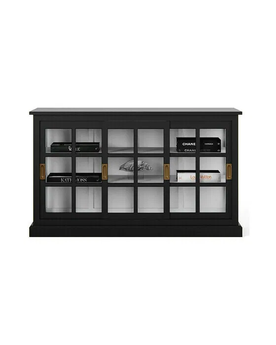 Seethrough Schrank modern black / classic white