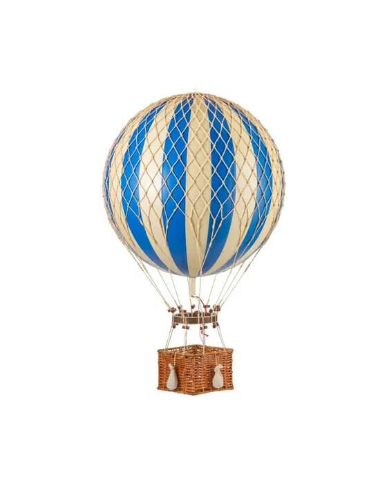 Jules Verne Heißluftballon blau