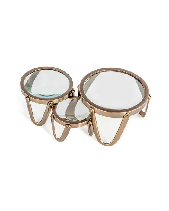 Desk Magnifier 3", Brass