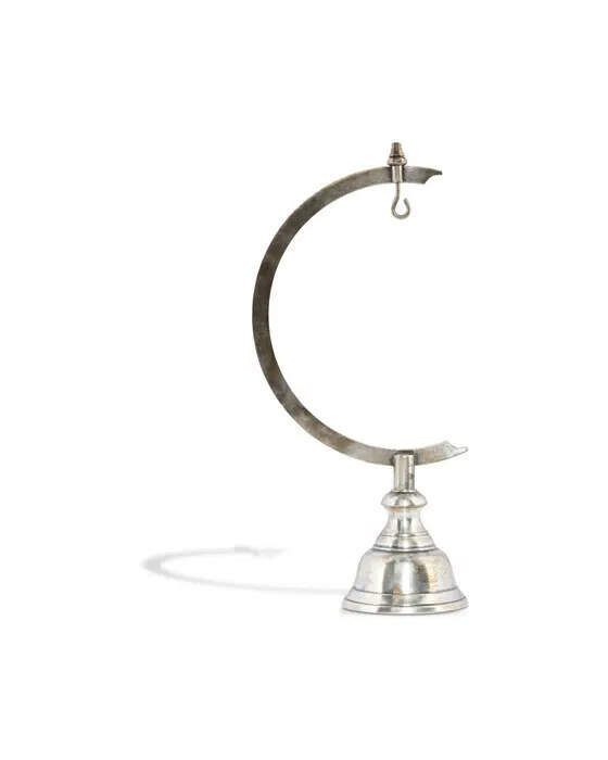 Stand Library Clock, Silver