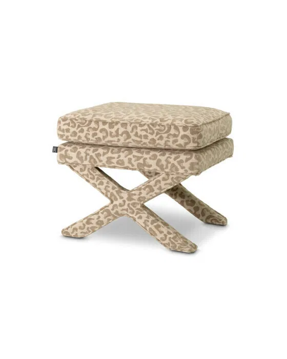 Cordoba Hocker harley leopard beige