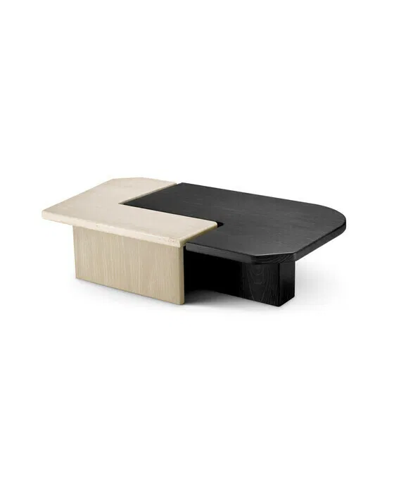 Yardham Couchtisch Travertin 2er-Set