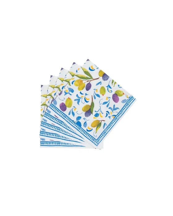 Mediterranean Blue cocktailservietten 20-pack