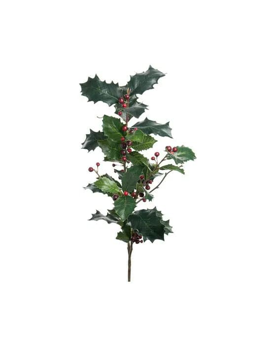Christmas Sprig Green/Red 85 cm