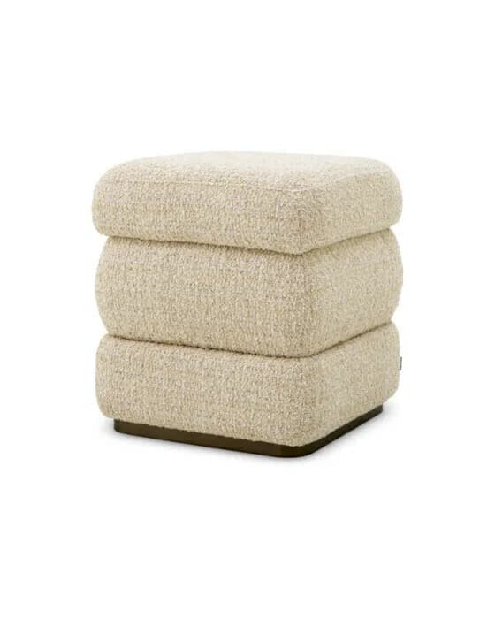 Fifth Hocker Winslow Chenille Beige