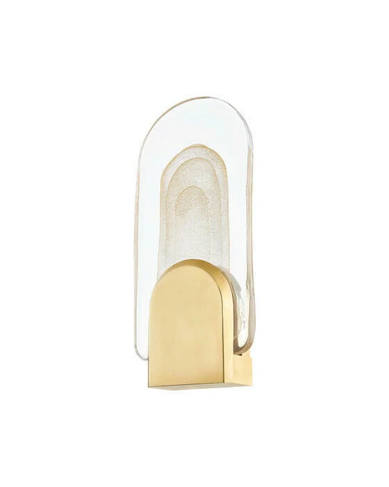 Morganite Wandleuchte Vintage-Messing