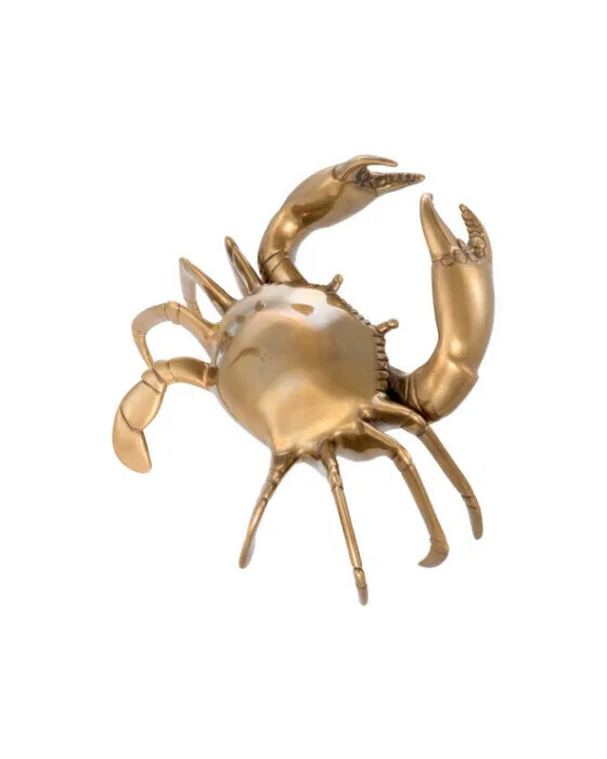 Crab Decoration Antique Brass