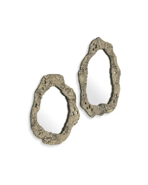 Foggia Mirror Vintage Brass Set of 2