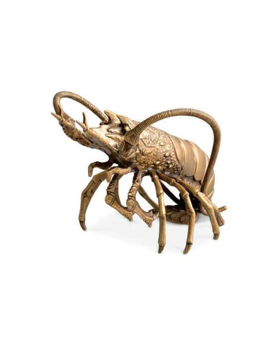 Lobster Decoration Antique Brass