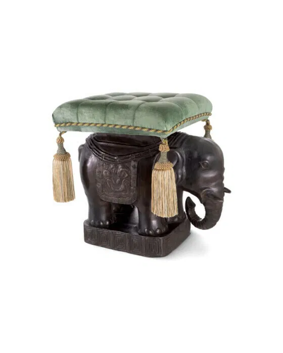 Elephant hocker bronze