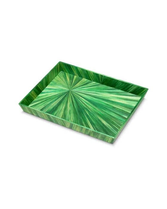 Harvard Desk Tray Marquetry Green L