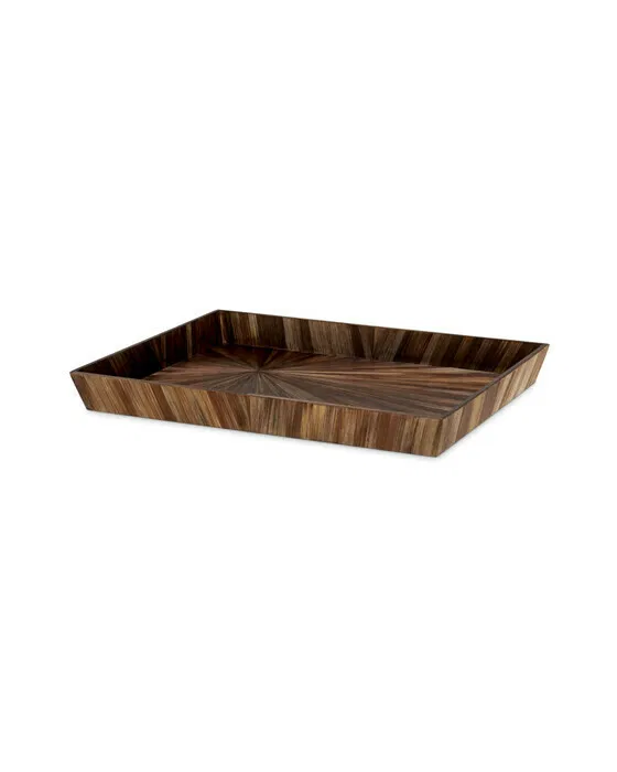 Harvard Desk Tray Marquetry Brown L