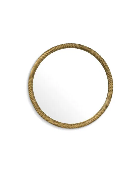 Salvi  Mirror Round Vintage Brass