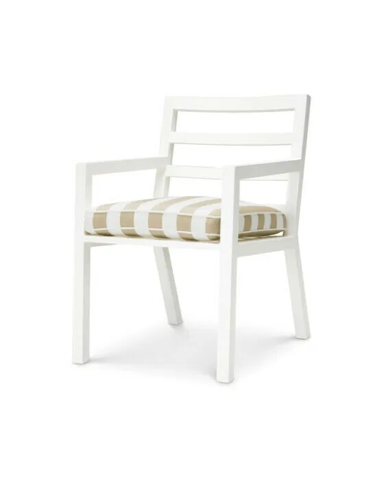 Delta Dining Chair White/Florent Beige