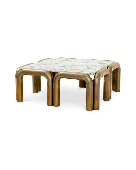 Sunwood Coffee Table Vintage Brass