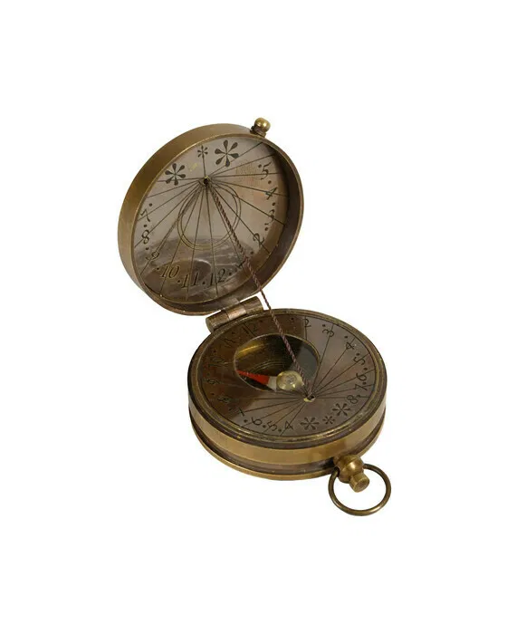 Mini Compass Antique Brass