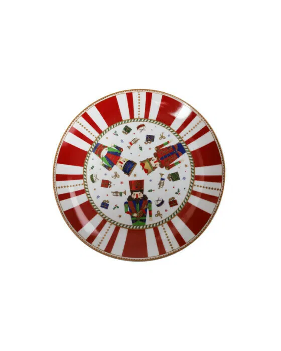 Julien Serving Plate Red/White