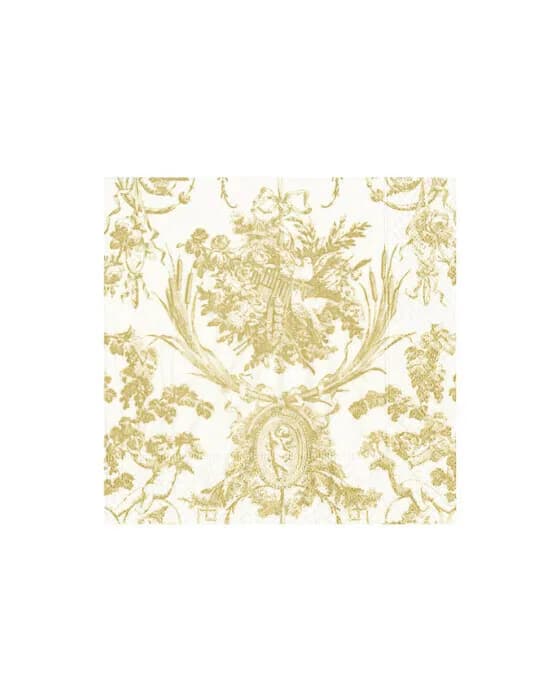 Romantic Toile Servietten gold 20er-Pack