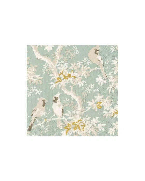 Scenic Songbirds Servietten blau 20er-Pack