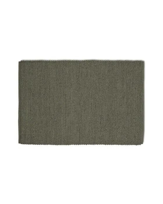 Merino Fußmatte dunkelgrün