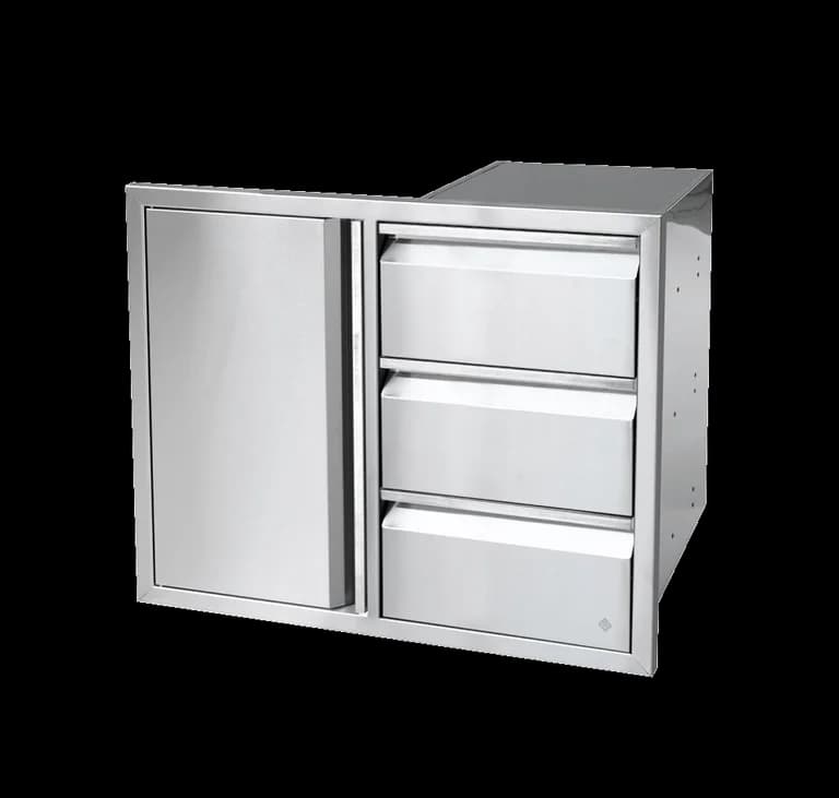 Folkunga - Built-in - Einbaufähige Dreifachschublade mit Schrank  - Myoutdoorkitchen