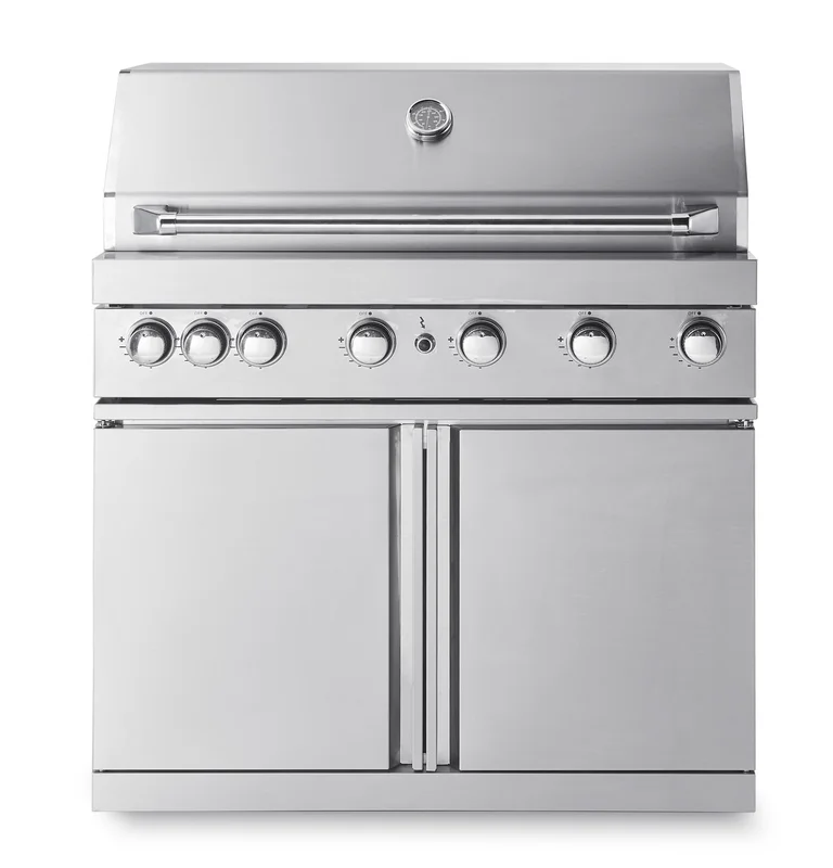 Stainless Collection - Freistehender Gasgrill mit 6 Brennern und Infrarotbrenner - Myoutdoorkitchen