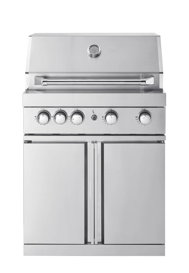 Stainless Collection - Freistehender Gasgrill mit 4 effizienten Brennern und Infrarotbrenner - Myoutdoorkitchen