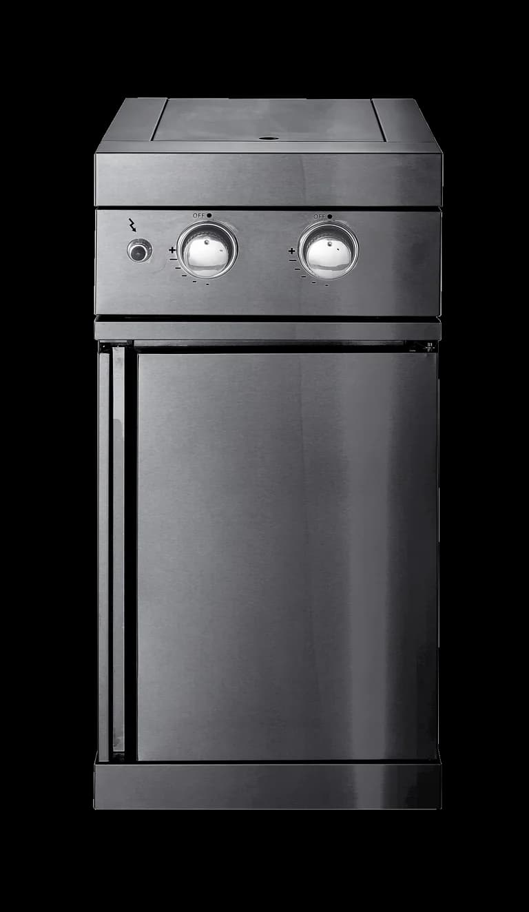 Black Collection - Modul mit Doppel-Seitenbrenner - Myoutdoorkitchen