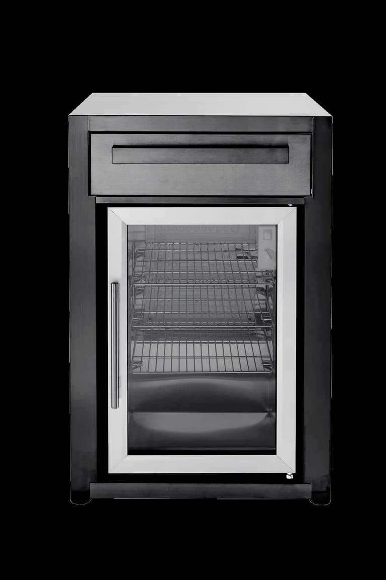 Nordic Line - Freistehender Kühlschrank (Schwarz) - Myoutdoorkitchen