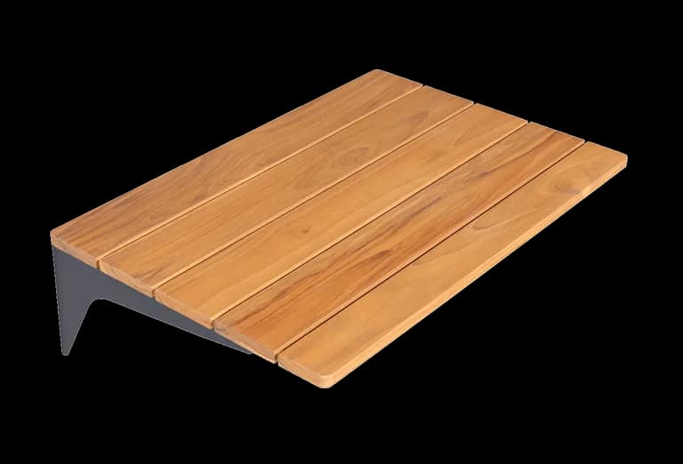 Designer Series - Seitentisch - Horizontale Holzlamellen - Myoutdoorkitchen