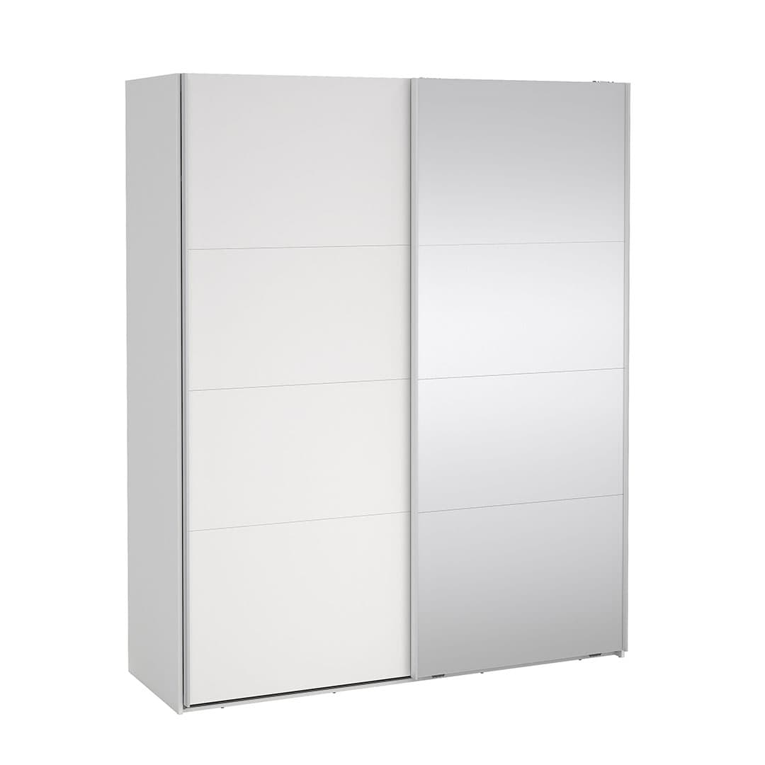 Catania Schiebetürenschrank 2 Türen 180x220cm weiß.