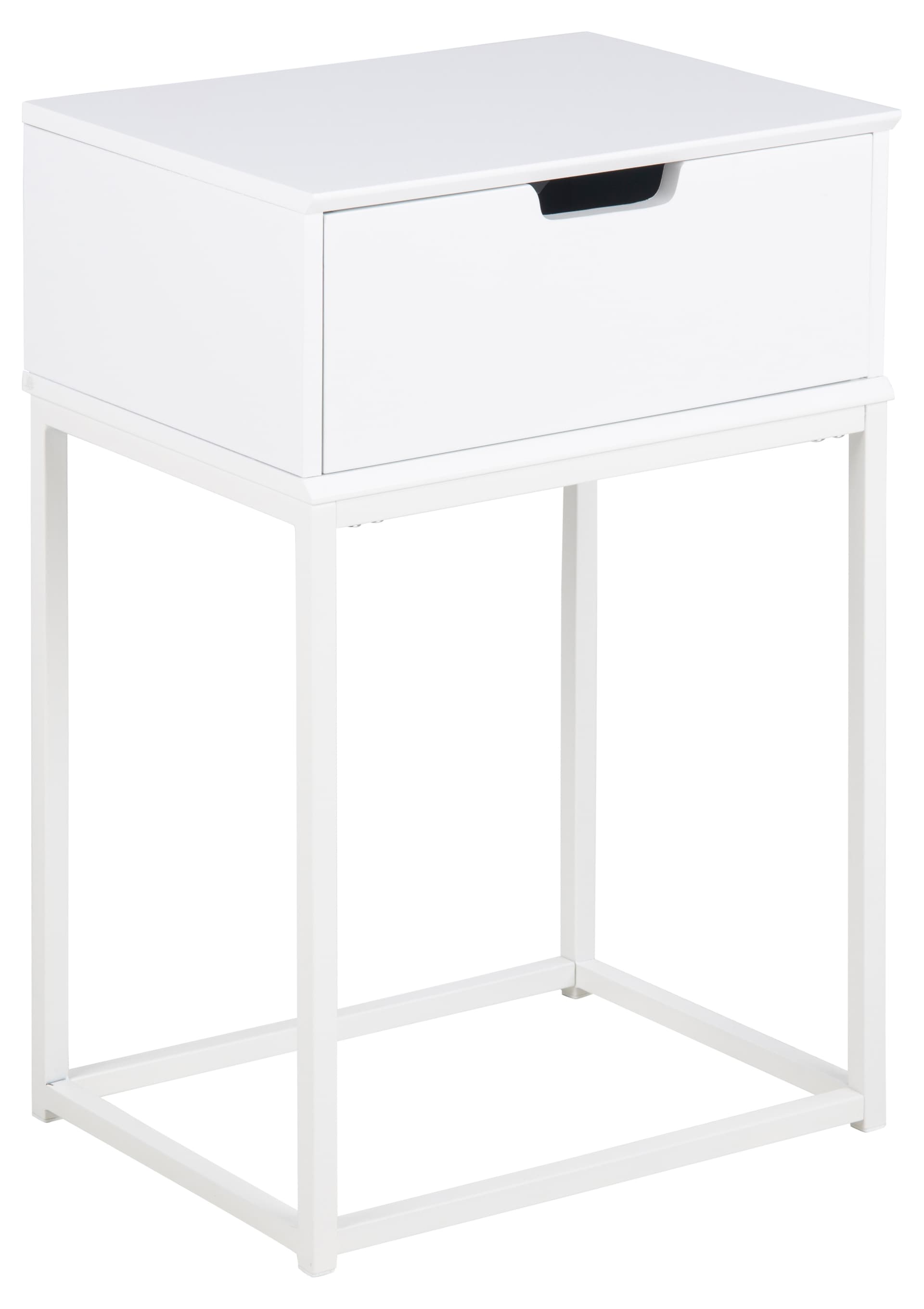 Mike Nachttisch weiß.