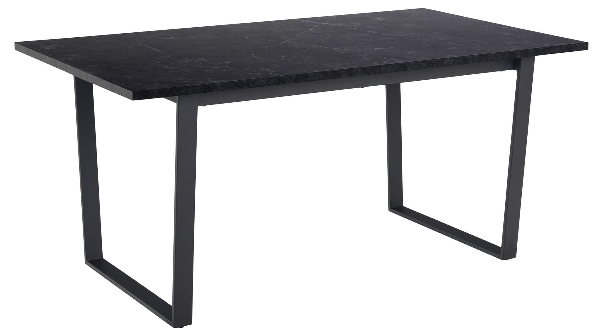Amble Esstisch 90x160cm schwarz Marmor Print.