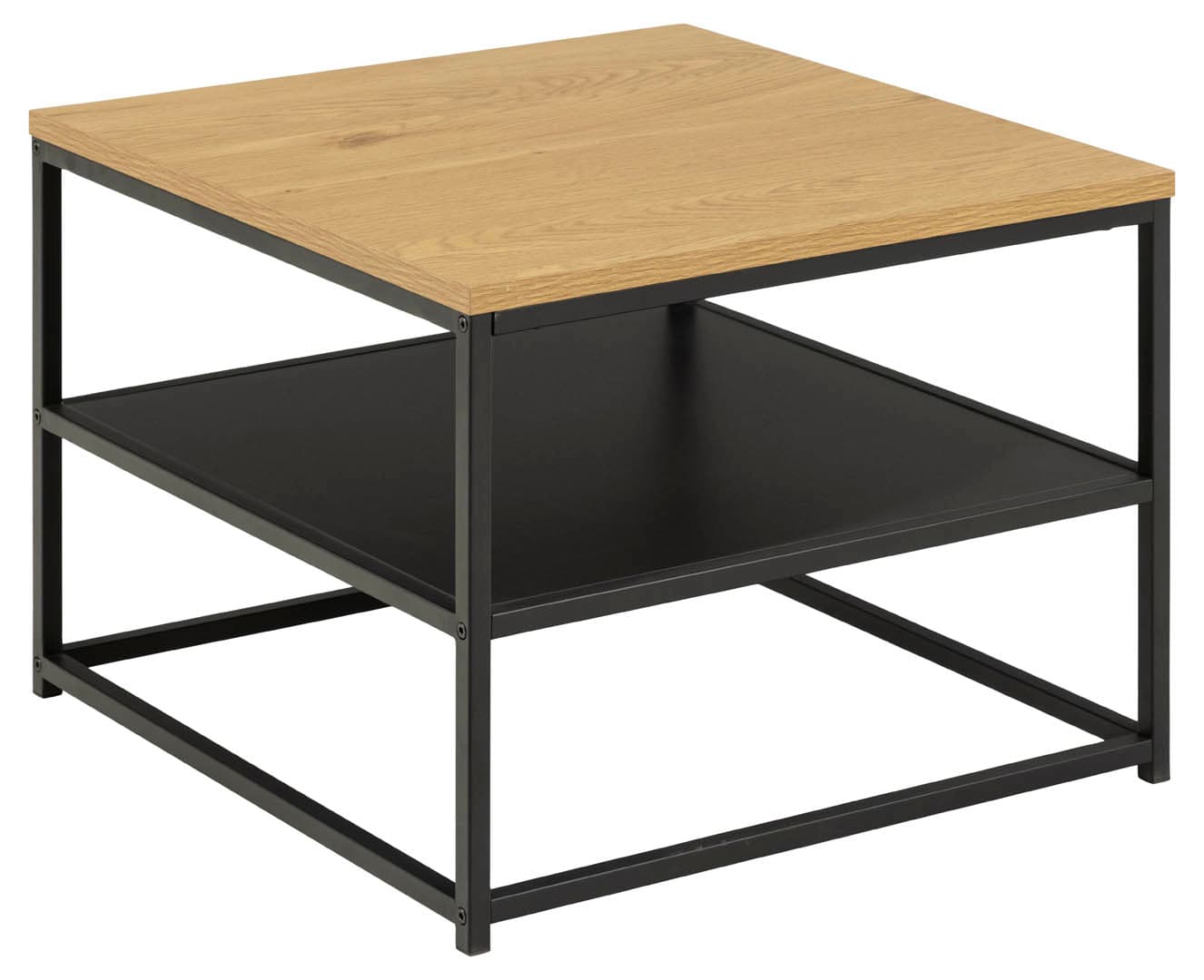 Gila Couchtisch 55x55x42cm, 1 Ablage, Eiche dekor.