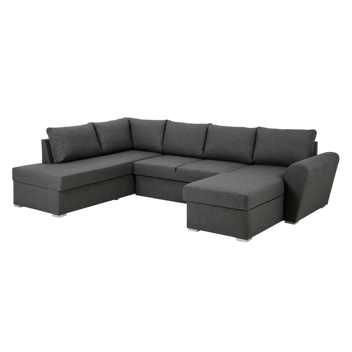 Stefan Schlafsofa Chaiselong rechts, grau.