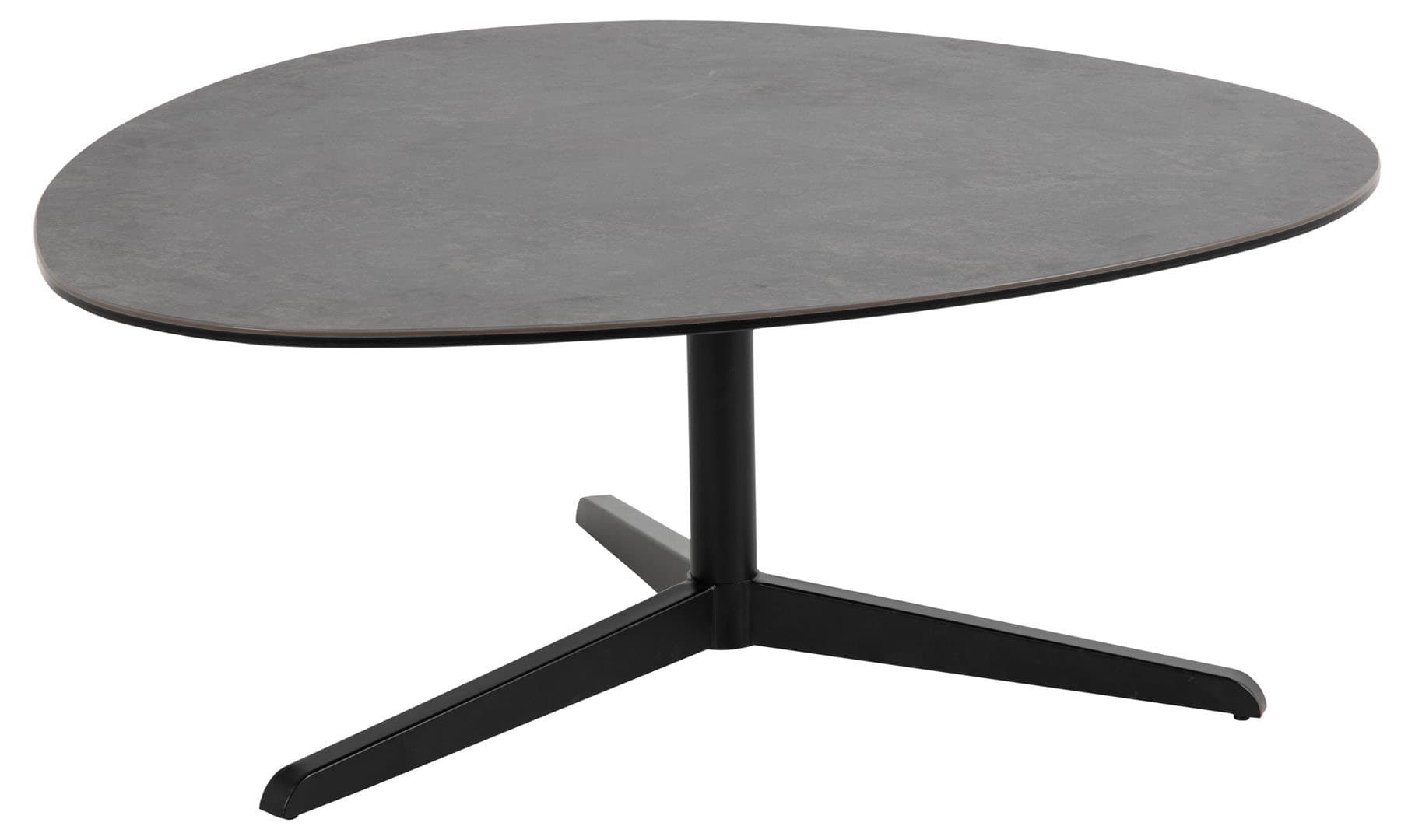 Barnsley Couchtisch 95 x 100 cm Glas Schwarz.