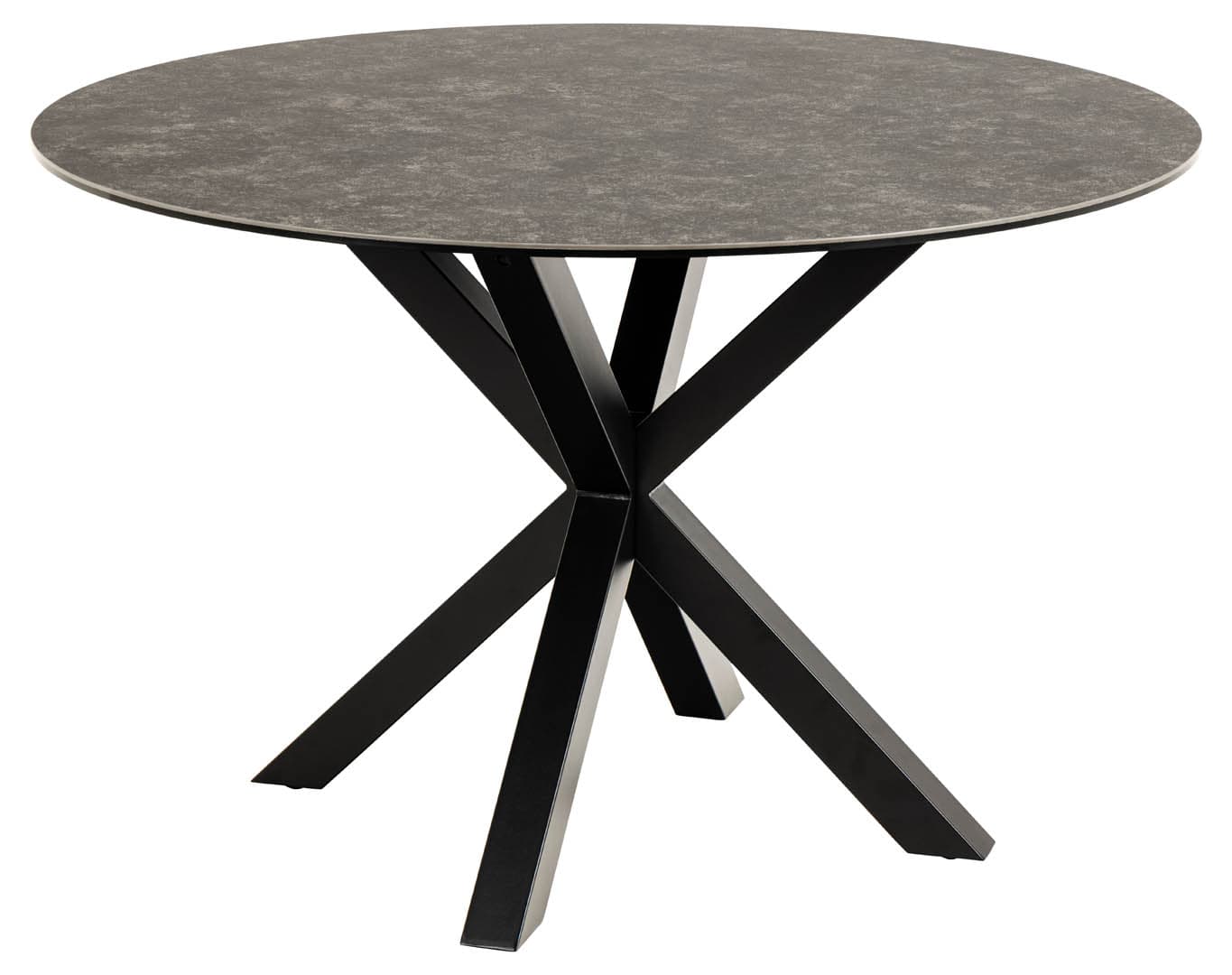 Heaven Esstisch Ø119 cm Keramik schwarz.
