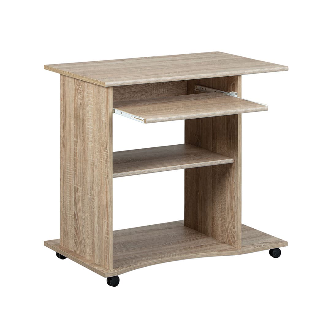 Dusa Schreibtisch 1 Ablage, 1 Tastaturauszug, Sonoma Eiche Dekor.