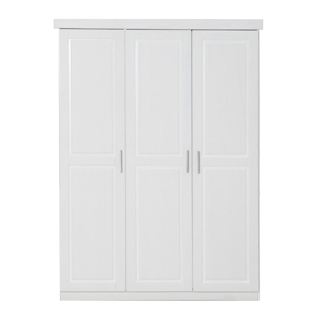 Magnus Kleiderschrank 3-Trg. Breite 140 cm, Höhe 190 cm weiß.
