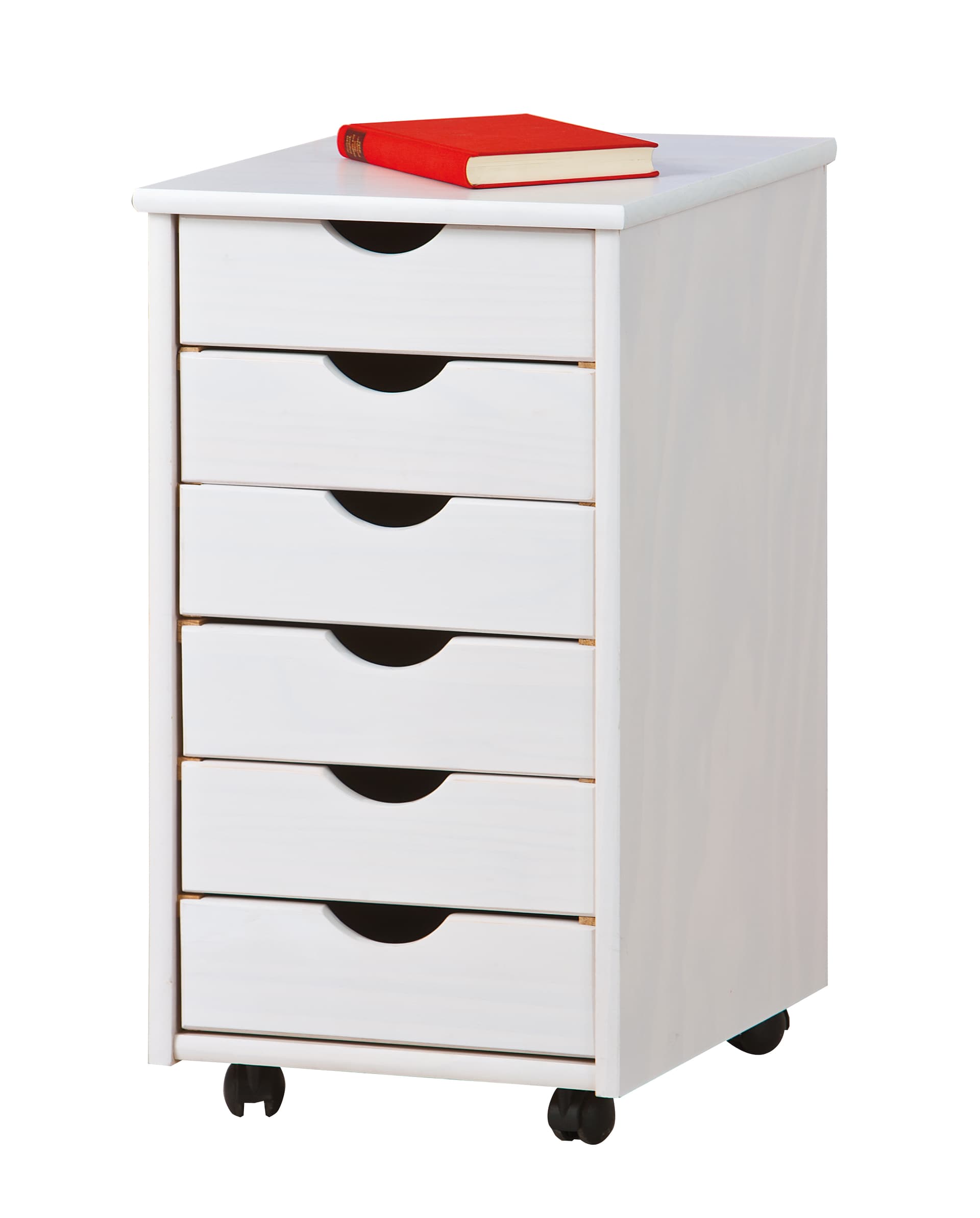 Simra Kommode Rollcontainer, 6 Schubladen, weiss .