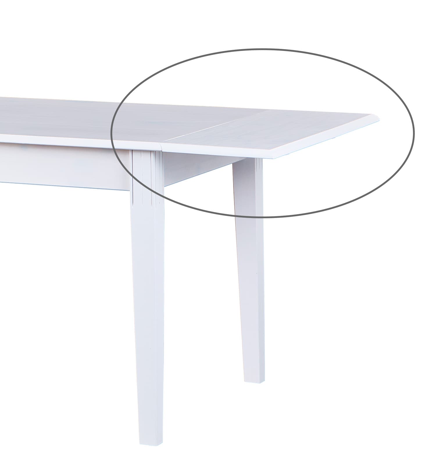 Wright Esstisch Zusatzplatte 1 stk., weiss.
