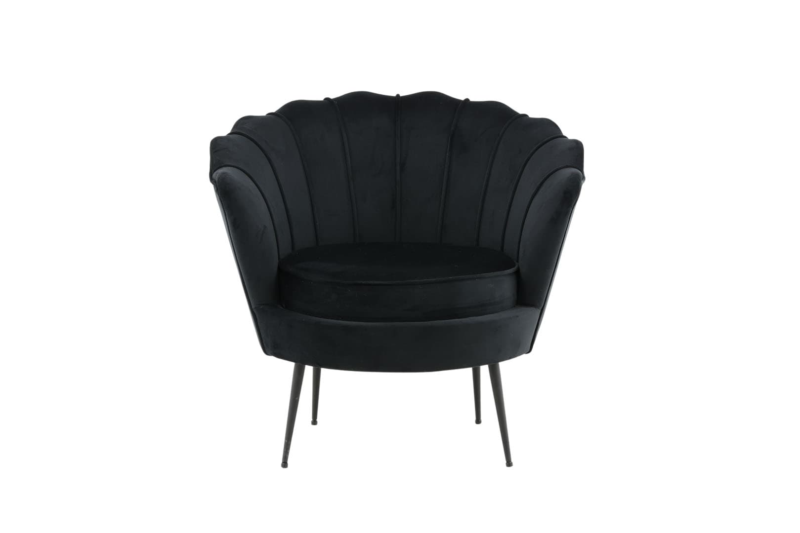 Nice Sessel Velour schwarz.